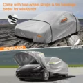 Tesla model y waterproof outdoor car cover 300d heavy-duty all-weather charging port access