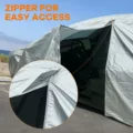 Tesla model y waterproof outdoor car cover 300d heavy-duty all-weather charging port access