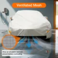 Tesla model y waterproof outdoor car cover 300d heavy-duty all-weather charging port access