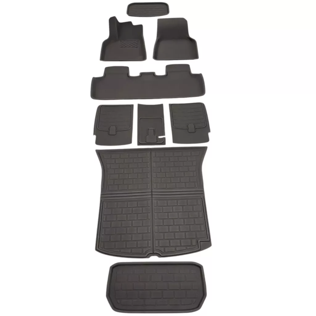Tesla model y all-weather floor mats enhanced interior protection 2020