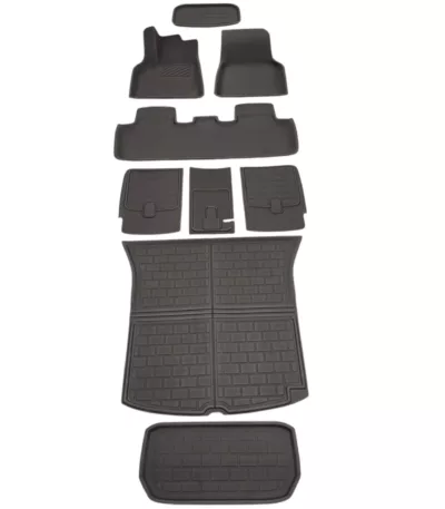 Tesla model y all-weather floor mats enhanced interior protection 2020